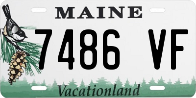 ME license plate 7486VF