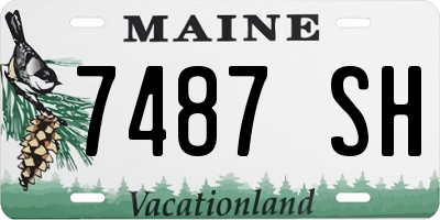 ME license plate 7487SH