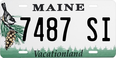ME license plate 7487SI