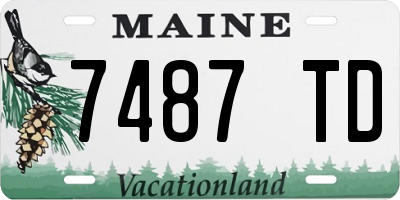ME license plate 7487TD
