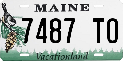 ME license plate 7487TO