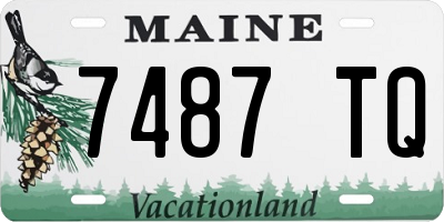 ME license plate 7487TQ