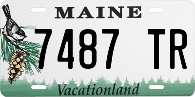 ME license plate 7487TR