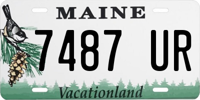 ME license plate 7487UR