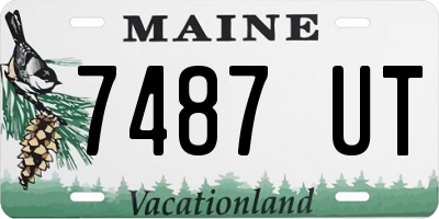 ME license plate 7487UT