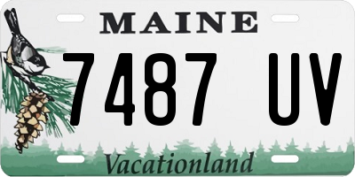 ME license plate 7487UV