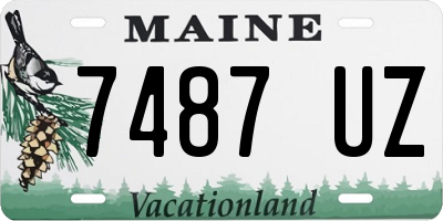 ME license plate 7487UZ