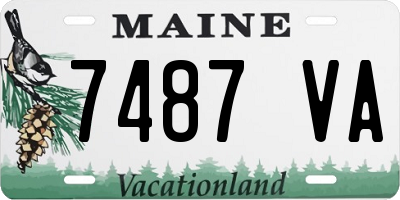 ME license plate 7487VA