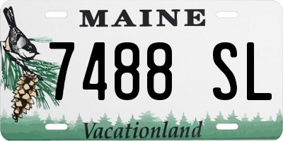 ME license plate 7488SL