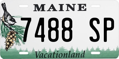ME license plate 7488SP