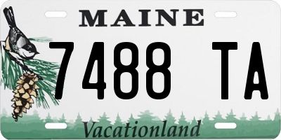 ME license plate 7488TA