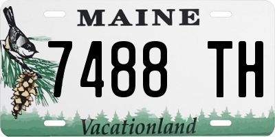 ME license plate 7488TH