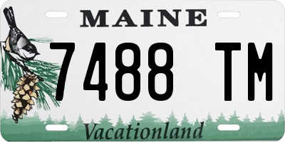 ME license plate 7488TM