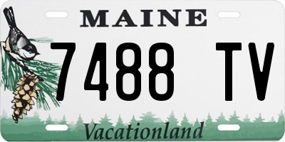 ME license plate 7488TV