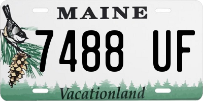 ME license plate 7488UF