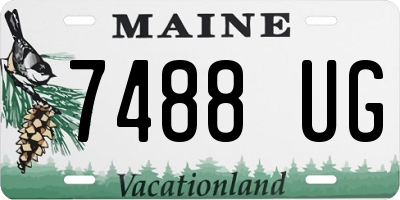 ME license plate 7488UG