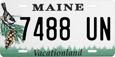 ME license plate 7488UN