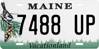 ME license plate 7488UP