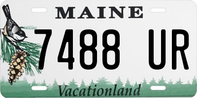 ME license plate 7488UR