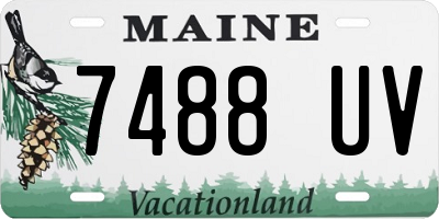 ME license plate 7488UV