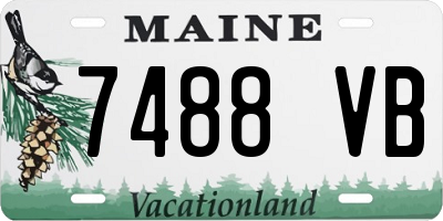 ME license plate 7488VB