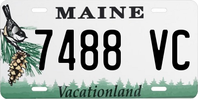 ME license plate 7488VC