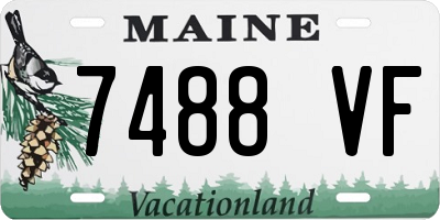 ME license plate 7488VF