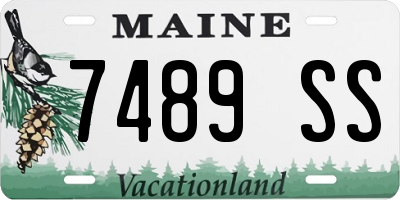 ME license plate 7489SS