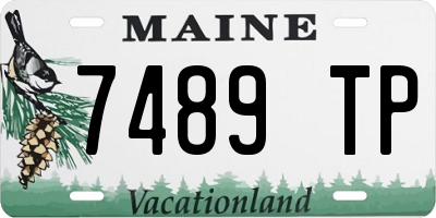 ME license plate 7489TP