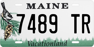 ME license plate 7489TR