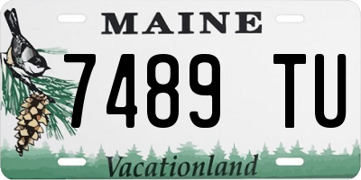 ME license plate 7489TU