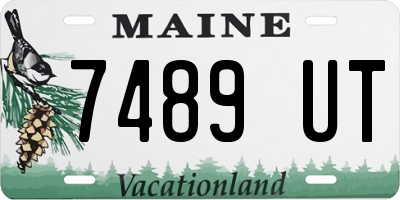 ME license plate 7489UT