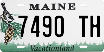 ME license plate 7490TH