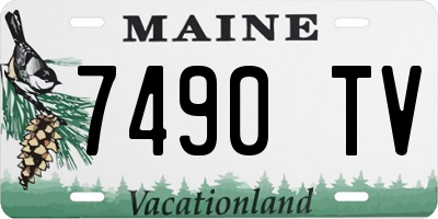 ME license plate 7490TV