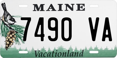 ME license plate 7490VA