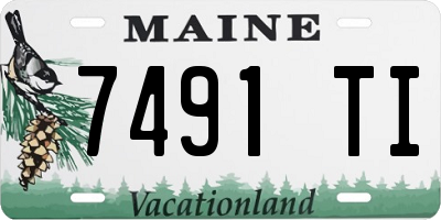 ME license plate 7491TI