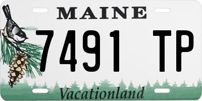 ME license plate 7491TP