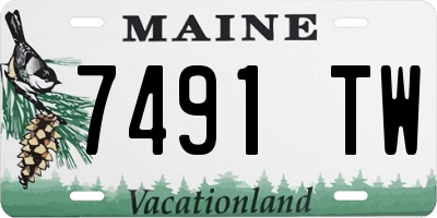 ME license plate 7491TW