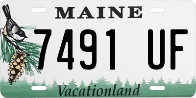 ME license plate 7491UF
