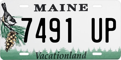 ME license plate 7491UP