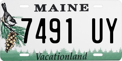 ME license plate 7491UY