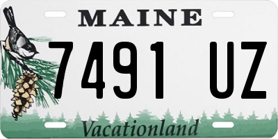 ME license plate 7491UZ