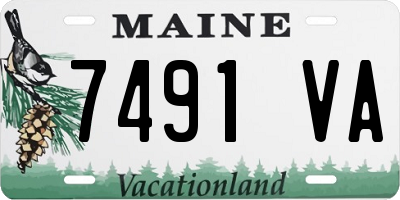ME license plate 7491VA