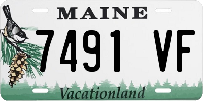 ME license plate 7491VF