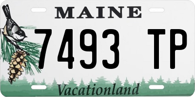 ME license plate 7493TP