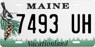 ME license plate 7493UH