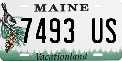 ME license plate 7493US