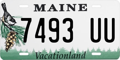 ME license plate 7493UU