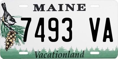 ME license plate 7493VA