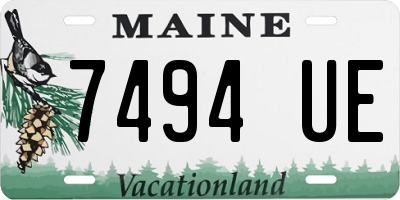 ME license plate 7494UE